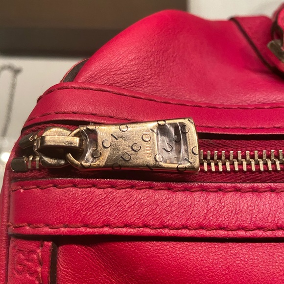 Red Guccissima Boston Bag - Picture 4 of 8